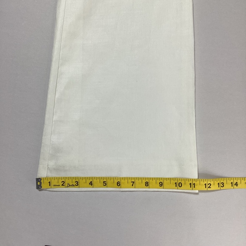 White House Black Market Cream Flare Pants with Patch Pockets - Picture 12 of 15